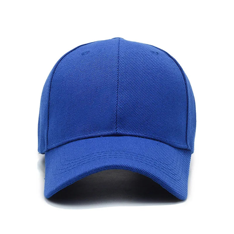 Casquette unisexe décontractée, unie, ajustable, à rabat, style hip-hop, pour homme et femme