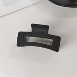 Women Elegant Black Geometric Plastic Hair Claw Lady Sweet Long Hair Holder Toothed Hair Clips Hairpins Fashion Hair Accessories
