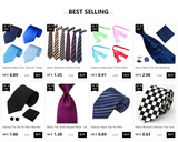 Cravate tendance pour homme, accessoire de mariage, cravate en soie unie, noir, bleu, rouge, blanc