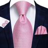 Hi-Tie Luxury Floral Paisley Ties for Men Male Desigenr Red Green Snow Ties for Christmas Adult Silk Tie Hanky Cufflinks Tie Set