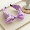 Bow Wide Brimmed Head Hoop For Women Boho Women Soft Solid Print Headbands Cross Knot Elastic Hair Hoop  Vintage Headwear New