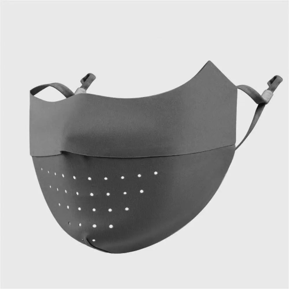 Masque facial en soie glacée, protection UV, été, réglable, respirant, pour hommes et femmes, course à pied, cyclisme, sport