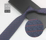 Cravate à fleurs en grille, tissée en gros, 8 cm, accessoires de mariage, bleu, homme, pois, cachemire, convient aux groupes, fêtes, bureau