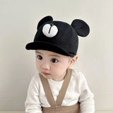 Cute Bear Ear Baby Hat Kids Boy Girl Soft Cotton Peaked Bonnet Caps Children Cartoon Casual Sun Visor Hats