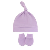 Bonnet pour nouveau-né avec gants, bonnet chaud en coton pour enfants, accessoires pour enfants, bonnet de nuit pour bébés de 0 à 6 mois, automne et hiver
