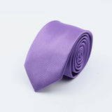 Cravate classique unie pour homme, cravate formelle à rayures, 6 cm, fine, pour mariage, slim, pour marié