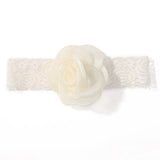 1Pc Baby Nylon Headscarf Astique Suitable Newborn Girl Flower Handmade Headband Elastic Hairband Turban Toddler Hair Accessories