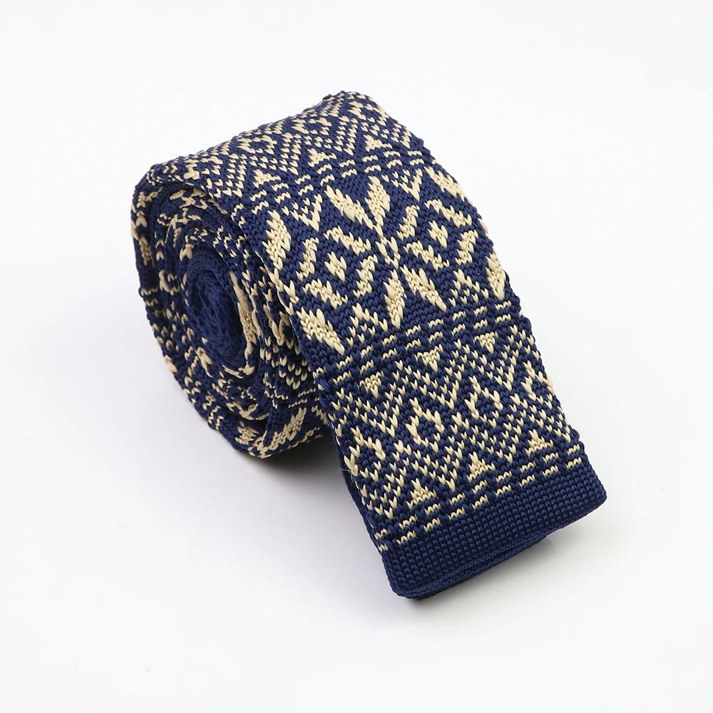 Cravates classiques en tricot pour hommes, cravates décontractées, à pois, à carreaux, pour loisirs, chaudes, pour affaires, mariage, largeur 6 cm