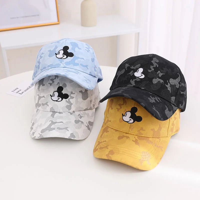 Casquette de baseball Mickey en coton pour enfants, offre spéciale, motif dessin animé, pour filles et garçons