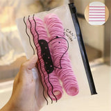 50/100/200/300pcs Cute Hair Ties For Kids & Girls - Colorful Elastic Polyester Hair Ties, Ideal choice for Gifts