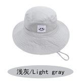 SMILE Baby Sunhat Summer Spring Kids Bucket Hat For Girls Boys Children Big Visor Cotton Sun Cap Beach Travel Panama Hats Caps