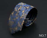 26 Styles Men's Jacquard Novelty Ties Skinny Floral Paisley Striped  Necktie Business Narrow Suit Shirt Daily Wear Accessories