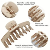 6Pcs Women Fashion Claw Clip Set Headwear Large Hair Claw Multiple Styles Korean For Girls Shark Clips Barrette Hair Accessories