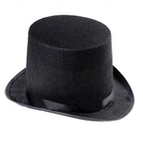 Chapeau haut-de-forme en feutre pour déguisement de magicien, accessoires de cosplay, d'Halloween, fournitures de fête, steampunk, cirque, maître de piste, rôle pour jeu, hommes et femmes