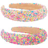 3 Pcs Black Velvet Padded Headbands for Women, Soft Simple Headband for Girls and Teens, Plain No Teeth Thick Hoops Hair Accesso