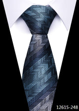 Cravate pour homme, 7,5 cm, de luxe, gris foncé, accessoires de mariage, à pois, pour le travail