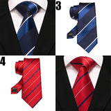 Cadeaux pour hommes EASTEPIC : cravates rayées, cravates rouges pour messieurs en vêtements raffinés, accessoires à la mode pour les occasions sociales