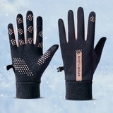 1Pair Winter Waterproof Windproof Non-slip Touch Screen Warm Gloves, For Outdoor Cycling, Driving, Skiing