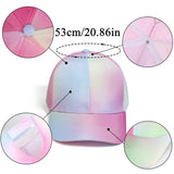 Fashion High Ponytail Kids Boy Hat Sun Hats Baseball Caps Adjustable Solid Color Print Travel Caps Baby Children Peaked Caps Hat