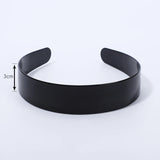 1 Piece Simple Women Headbands Fashion Head Band for Girls  Solid Black Color Casual Hair Accessories Plastic Headbans Wholesale