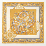 2024 Retro Neckerchief Female Silk Shawl Satin Square Scarf For Women New Headband Print Foulard Hijab Wraps Hair Bands Bandana