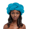 Big Size Width Braid Head Band African Raw Silk Turban Cap for Women Nigeria Wedding Party Headpiece Female Headband