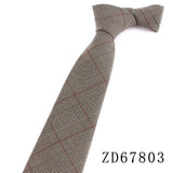 Nouvelles cravates rayées pour hommes et femmes, cravates en coton pour fêtes, affaires, cravates classiques à carreaux, cadeaux pour mariés