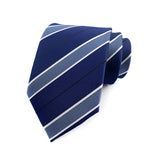 Cravate pour homme 8 cm, motif rayé, jacquard tissé, cravate Ascot, pour homme, pour fête de mariage