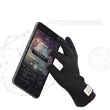Gants tricotés d'hiver pour hommes, écran tactile, haute qualité, épais, chauds, en laine et cachemire, solides, pour l'automne et l'hiver