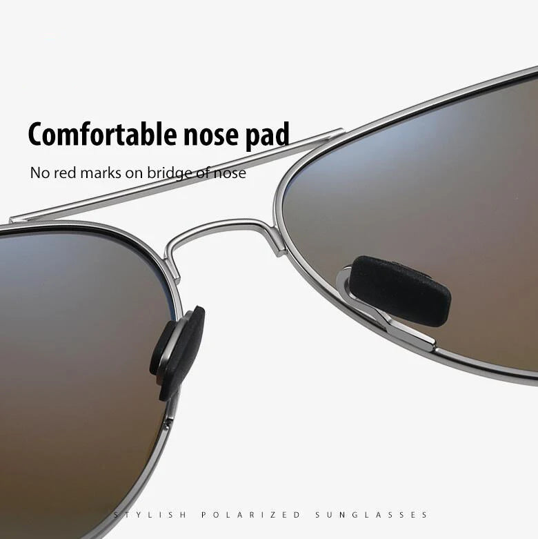 0 -0.5 -0.75 To -6 Night Vision Lens Oval Prescription Sunglasses Men Polarized Metal Driving Anti-Glare Nearsighted Sun Glasses