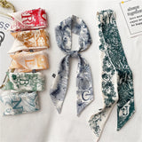 Vous en avez besoin ! 26 lettres sac à main poignée ruban écharpe bandeau cheveux tête cou foulard soie comme rétro cheveux rubans français élégant
