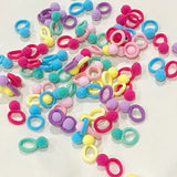 Ensemble d'accessoires pour cheveux pour filles, 120 pièces, élastiques à cheveux colorés avec nœud papillon, pour queue de cheval