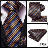 Black Red Striped Silk Wedding Tie For Men Handky Cufflink Gift Men Necktie Fashion Business Party Dropshiping Hi-Tie Designer