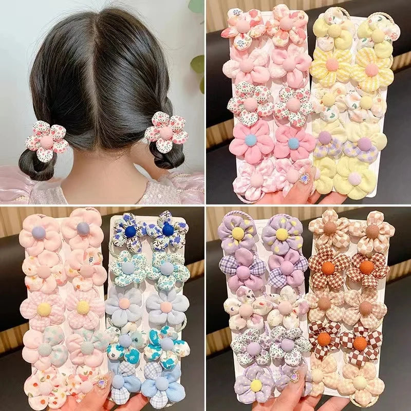 Lot de 10 chouchous en caoutchouc pour bébé fille, chouchous colorés et mignons pour queue de cheval