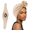 New Elegant Retro Turban for Ladies Cotton Headband Women Muslim Headscarf Beanie Cap Hair Cover Cap African Head Wraps Bonnet