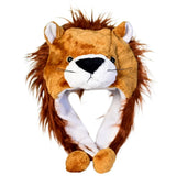Soft Plush Animal Hat Moving Ears Hat Headgear Ears Airbag Cap Ear Protection Earmuff Funny Toys Neck Warmer Winter Warmer