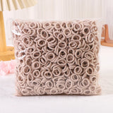 50/100/200Pcs Solid Color Hair Bands for Girls Kids Ponytail Hold Hair Tie Rubber Bands Hairhoop Scrunchie Hair Accessories
