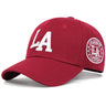 Casquette de baseball unisexe avec lettres brodées LA, ajustable, décontractée, pour le printemps et l'automne, pour l'extérieur, avec protection solaire