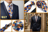 Cravates classiques jaunes et marron pour hommes, tenue de soirée, mariage, école, livraison directe