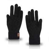 Gants chauds pour hommes 2023, nouveaux gants d'hiver à écran tactile et gants en polaire, gants tricotés en laine chaude et froide