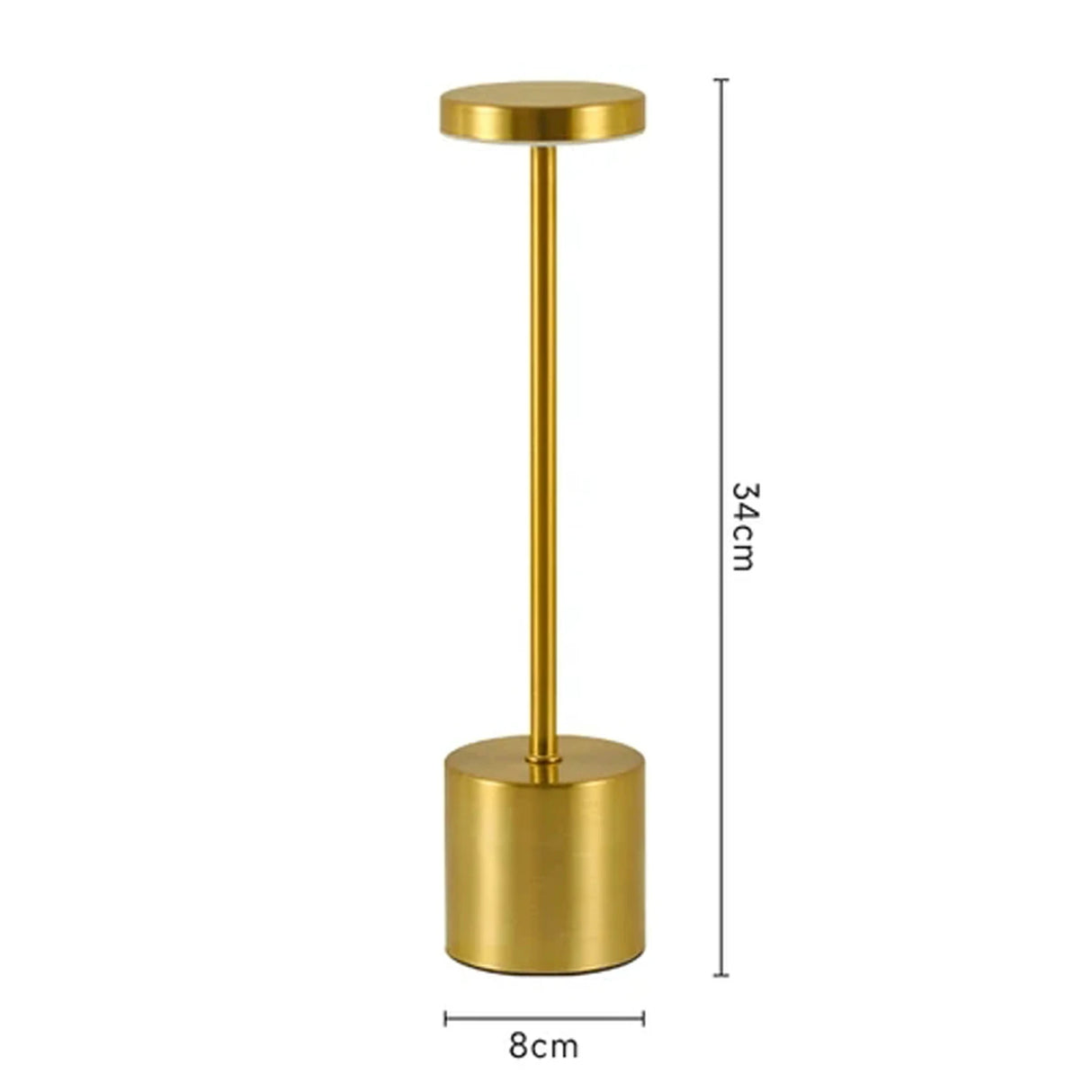 LED Table Lamp Touch Sensor Rechargeable Desktop Night Light Wireless Reading Lamp for Restaurant Hotel Bar Bedroom Decor Light