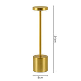 LED Table Lamp Touch Sensor Rechargeable Desktop Night Light Wireless Reading Lamp for Restaurant Hotel Bar Bedroom Decor Light