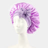 Europe and the United States selling style color cloth streamer round hat bow imitation silk women's nightcap beauty hair care h