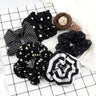 3/5PCS Black White Elastic Hair Bands for Girls Simple Basic Headband Women Rubber Band Hair Accessories Holder Scrunchies Gifts