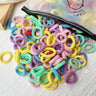 LOVEKIKI 50 bandas elásticas para el cabello, accesorios para el cabello para niñas, mini diademas de nailon coloridas, soporte para coletas, adornos para el cabello