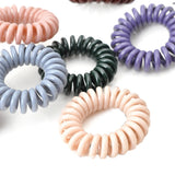 High Elasticity Telephone Coil Hairbands Women Spiral Hair Ties Girl Hair Ring Rope Solid Color Hair Accessories Ponytail Holder