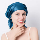 Bonnet de nuit en soie de mûrier 100 % naturelle, bonnet de douche en soie, bonnet de nuit, tâches ménagères, cuisine, soins capillaires, bonnet protecteur, accessoires pour cheveux