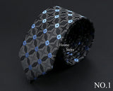 26 Styles Men's Jacquard Novelty Ties Skinny Floral Paisley Striped  Necktie Business Narrow Suit Shirt Daily Wear Accessories