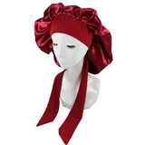 Bonnet de nuit en satin pour femme et homme, bonnet de nuit unisexe, bonnet de douche