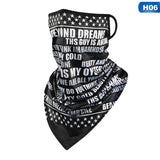 USA Fashion Mask Ear Hanging Mouth Cover Bicycle Cycling Masks Bandana Neck Gaiter Tube Hiking Climbing Headband Camping Scarf